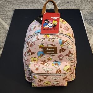 Loungefly Hello Kitty And Friends Sanrio Pink Backpack.  NWT